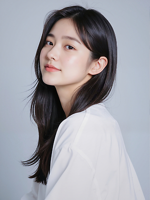 JPG 편집이미지 긴머리 여자 포즈 백그라운드 청춘 흰색 우아함 검은머리 감성 뷰티풀 청순 의료성형뷰티 스타일 편집실사 AI인물포토 AI콘텐츠 헤어스타일 컬러 컨셉 사람 CG 파일형식 AI포토