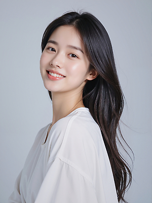JPG 편집이미지 긴머리 여자 포즈 표정 미소 캐주얼 빛 청춘 머리 편안함 부드러움 뷰티풀 의료성형뷰티 편집실사 AI인물포토 AI콘텐츠 헤어스타일 옷 컨셉 사람 신체부위 감각 CG 파일형식 AI포토