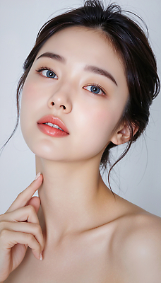 JPG 모델 편집이미지 헤어스타일 포즈 미소 사람 화장 뷰티 카메라 촉촉함 피부 턱 의료성형뷰티 편집실사 AI인물포토 AI콘텐츠 표정 신체부위 전자제품 젖음 CG 파일형식 AI포토