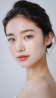 JPG 모델 편집이미지 여자 아시아 조명 표정 미소 화장 카메라 고양이 피부 초상화 뷰티풀 청순 의료성형뷰티 편집실사 AI인물포토 AI콘텐츠 나라 컨셉 포유류 사람 신체부위 전자제품 반려동물 뷰티 CG 그림 파일형식 AI포토