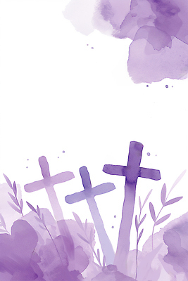 JPG 식물 디자인 기독교 예술 상징 백그라운드 십자가 일러스트 자연 추상 수채화 미술 평화 보라색 묘사 그림 조화 국내일러스트 AI일러스트 AI콘텐츠 종교 컬러 컨셉 무늬 문화예술 생태계 파일형식