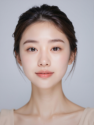 JPG 모델 편집이미지 헤어스타일 여자 포즈 회색배경 동양인 화장 뷰티 카메라 피부 뷰티풀 의료성형뷰티 편집실사 AI인물포토 AI콘텐츠 백그라운드 사람 인종 신체부위 전자제품 회색 CG 파일형식 AI포토