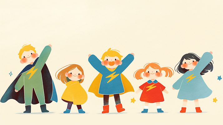 JPG 캐릭터 손 옷 행복 어린이 일러스트 놀이 함께함 웃음 친구 파티 활발 즐거움 상쾌 상상력 창의력 동심 국내일러스트 일러캐릭터 AI일러스트 AI콘텐츠 감정 컨셉 관계 표정 사람 이벤트 신체부위 파일형식