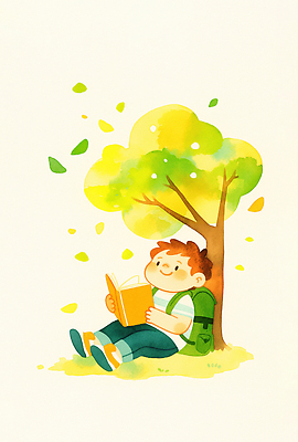 JPG 나무 공원 교육 행복 감정 어린이 낙엽 일러스트 모션 자연 휴식 풍경 소년 책 친구 햇빛 탐험 가을 읽기 나무그늘 국내일러스트 AI일러스트 AI콘텐츠 식물 계절 공공시설 남자 컨셉 잎 관계 사람 태양 그늘 생태계 파일형식
