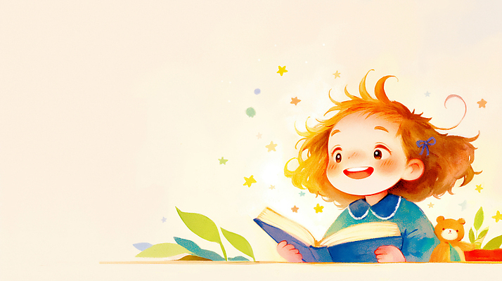 JPG 식물 행복 별 어린이 일러스트 표정 이야기 웃음 소녀 책 파란색 친구 장난감 독서 머리 꿈 탐험 즐거움 상상력 순간 창의력 국내일러스트 AI일러스트 AI콘텐츠 자연요소 여자 감정 컬러 관계 사람 신체부위 파일형식