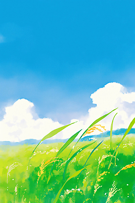 JPG 식물 구름 무지개 일러스트 자연 하늘 생명 바람 날씨 풍경 초원 여름 농작물 햇빛 평화 지평선 국내일러스트 AI일러스트 AI콘텐츠 자연요소 계절 컨셉 농업 태양 생태계 파일형식