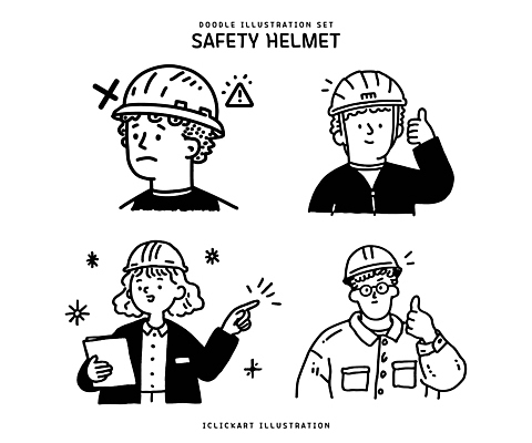 여자 남자 건축 산업 일러스트 협력 경고 안전 여러명 건설현장 작업 작업장 헬멧 안전장비 긍정 안전교육 승인 역할 주의사항 체크리스트 강조 국내일러스트 AI파일 교육 다수 컨셉 건설업 주의 사람 장비 보호장비 파일형식 벡터