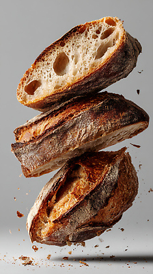 JPG 편집이미지 음식 빵 재료 요리 공중 떠있는 굽기 질감 제빵 발효 디테일 편집실사 AI포토 AI콘텐츠 모션 제과제빵 구이 CG 파일형식