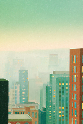 JPG 건축 일러스트 창문 하늘 아침 풍경 사람없음 건물 일상 빛 환경 고층빌딩 고요 공간 안개 대기 도시 모던 미세먼지 국내일러스트 AI일러스트 AI콘텐츠 주간 건축물 날씨 빌딩 라이프 먼지 파일형식