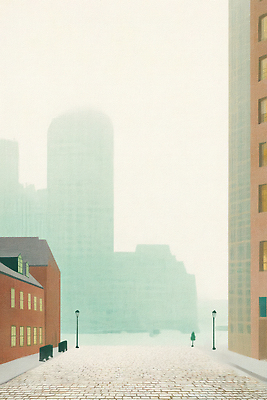 JPG 여유 일러스트 창문 조명 거리 풍경 건물 고요 산책로 안개 도시 시간 분위기 도심 조용 기온 색감 국내일러스트 AI일러스트 AI콘텐츠 건축물 감정 길 컨셉 날씨 파일형식