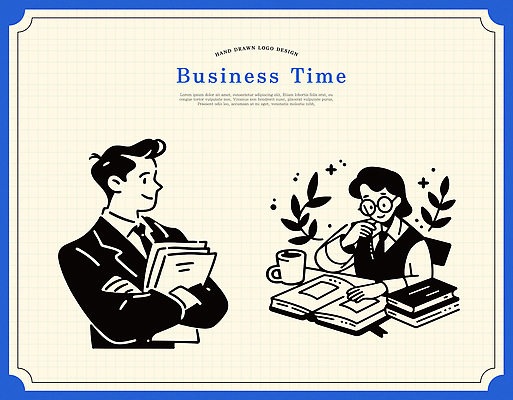 여자 남자 커피 일러스트 비즈니스 성공 회의 협력 아이디어 대화 책 학습 사무실 정보 작업 고객 집중 분석 준비 문서 전략 국내일러스트 AI파일 교육 음료 컨셉 말하기 사람 파일형식 벡터