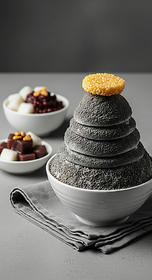 JPG 편집이미지 한국전통 음식 재료 디저트 콩 여름 카페 고명 달콤 맛 차가움 빙수 팥 흑임자 편집실사 AI포토 AI콘텐츠 전통 계절 컨셉 곡류 한국 씨앗 상점 CG 파일형식