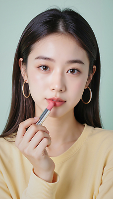 JPG 편집이미지 헤어스타일 여자 패션 분홍색 백그라운드 표정 미소 화장 뷰티 촬영 립스틱 상큼 의료성형뷰티 편집실사 AI인물포토 AI콘텐츠 컬러 사람 화장품 CG 파일형식 AI포토