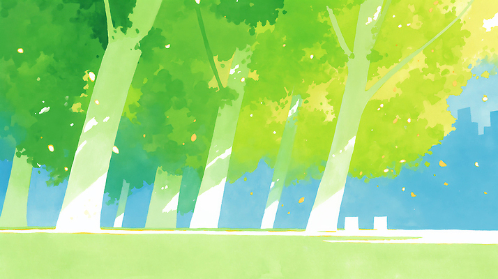 JPG 나무 컬러 여행 일러스트 자연 아침 바람 밝음 풍경 잔디 여름 햇빛 평화 환경 산책 추억 숲 청록색 조화 국내일러스트 AI일러스트 AI콘텐츠 주간 자연요소 식물 계절 컨셉 날씨 휴식 태양 생태계 파일형식