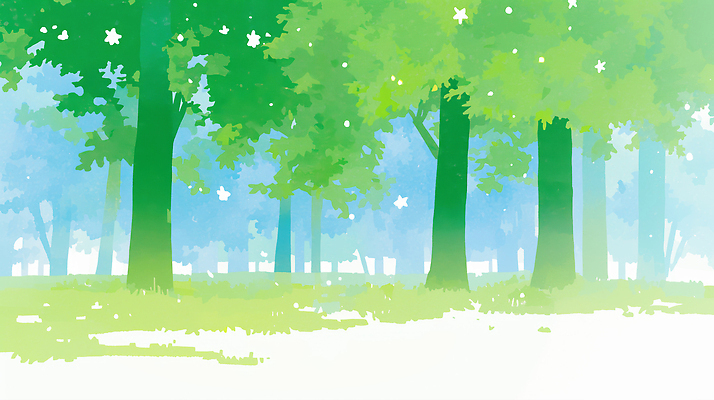 JPG 나무 감정 잎 일러스트 자연 하늘 생명 아침 나뭇잎 풍경 초록색 여름 빛 평화 공간 에너지 숲 시원함 조용 국내일러스트 AI일러스트 AI콘텐츠 주간 식물 계절 컬러 컨셉 생태계 파일형식
