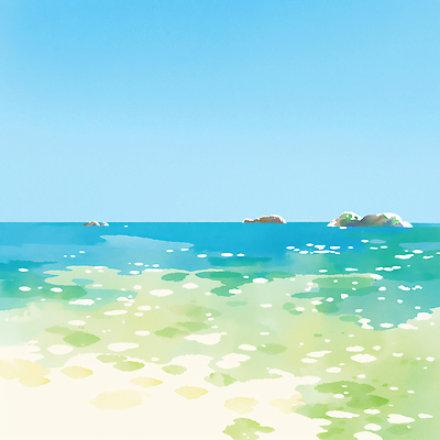 JPG 파도 바다 여행 일러스트 자연 하늘 풍경 해변 여름 햇빛 평화 수영 산책 선탠 즐거움 해수욕 국내일러스트 AI일러스트 AI콘텐츠 계절 감정 컨셉 휴가 휴식 태양 수상스포츠 생태계 파일형식