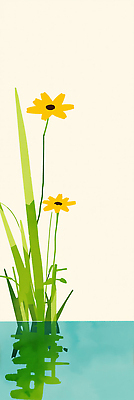 JPG 식물 꽃잎 화초 백그라운드 일러스트 자연 초원 여름 햇빛 정원 배열 생태계 원예 조화 뷰티풀 국내일러스트 AI일러스트 AI콘텐츠 계절 꽃 취미 태양 파일형식