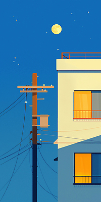 JPG 별 예술 백그라운드 일러스트 자연 하늘 거리 아파트 풍경 야외 건물 일상 평화 고요 일몰 전선 달 도시 전기에너지 저녁 조화 국내일러스트 AI일러스트 AI콘텐츠 자연요소 건축물 컨셉 주택 라이프 노을 에너지 야간 생태계 파일형식