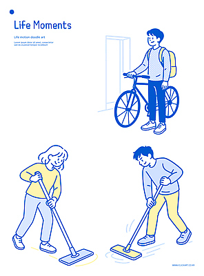 디자인 남자 가사 일러스트 모션 일상 친구 자전거 에너지 만화 청소 모던 그림 사회생활 그림일기 순간 스타일 국내일러스트 AI파일 비즈니스 관계 사람 라이프 바이크 일기 파일형식 벡터