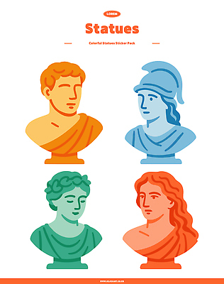 디자인 여자 남자 예술 컬러 조각 스티커 패턴 일러스트 아이디어 장식 컬러풀 조각상 감각 즐거움 꾸미기 국내일러스트 AI파일 감정 컨셉 무늬 사람 조형물 파일형식 벡터