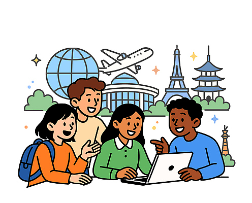 문화 여행 백그라운드 일러스트 숙소 비행기 기술 대화 건물 친구 컴퓨터 지구본 모임 정보 탐험 계획 즐거움 네트워킹 국내일러스트 AI파일 건축물 감정 컨셉 관계 항공교통 대중교통 말하기 전자제품 네트워크 파일형식 벡터