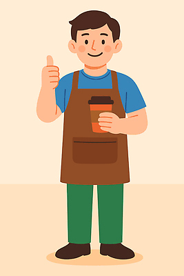 직업 행복 커피 음료 일러스트 손가락 직장 따뜻함 미소 사람 일상 카페 업무 작업 고객 서비스 바리스타 국내일러스트 AI파일 손 감정 회사 표정 라이프 상점 파일형식 벡터