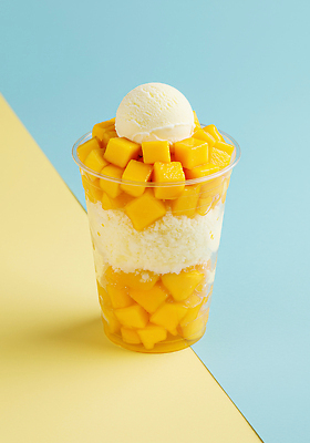 JPG 편집이미지 컬러 과일 아이스크림 디저트 밝음 컵 여름 식사 신선 달콤 부드러움 기분전환 상큼 망고 편집실사 컵빙수 AI포토 AI콘텐츠 식기 계절 음식 감각 맛 CG 열대과일 빙수 파일형식