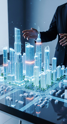 JPG 모델 편집이미지 디자인 회의 미래 설계 기술 빌딩 건물 3D 도시 계획 토론 개발 의료성형뷰티 인프라 이미지편집 편집3D AI컴퓨터그래픽 AI콘텐츠 건축물 컨셉 비즈니스 디지털합성 파일형식