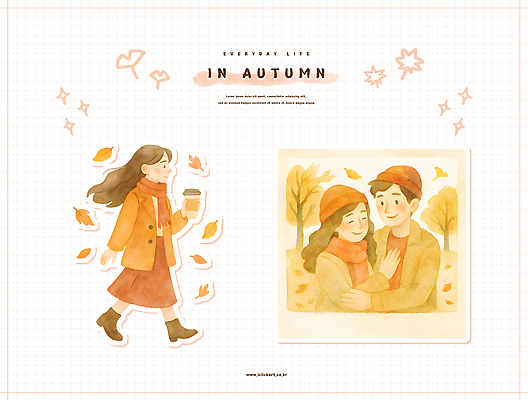 PSD 커플 사계절 여자 행복 감정 커피 단풍 일러스트 포옹 자연 거리 한국 따뜻함 사랑 풍경 일상 걷기 가을 분위기 색감 국내일러스트 계절 아시아 음료 컨셉 잎 관계 안기 모션 사람 라이프 생태계 파일형식
