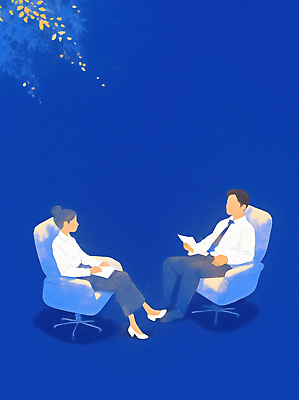 JPG 여자 남자 의자 일러스트 회의 조명 직장 대화 사람 여러명 일상 사무실 공간 분위기 편안함 소통 색감 국내일러스트 AI일러스트 AI콘텐츠 가구 다수 컨셉 회사 비즈니스 말하기 라이프 감각 파일형식