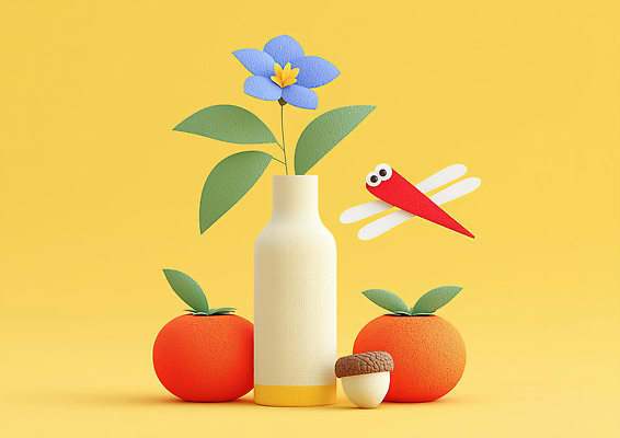 JPG 식물 편집이미지 디자인 꽃 예술 나비 백그라운드 자연 장식 노란색 3D 색감 생동감 설치 창의성 편집3D AI컴퓨터그래픽 AI콘텐츠 컬러 곤충 디지털합성 생태계 파일형식