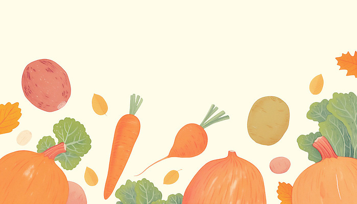 PSD 식물 계절 컬러 백그라운드 채소 일러스트 자연 호박 나뭇잎 감자 따뜻함 농작물 정원 당근 수확 가을 신선 배열 그림 유기농 색감 국내일러스트 웰빙 잎 농업 뿌리채소 생태계 파일형식