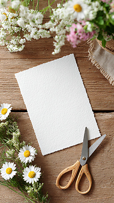 JPG 나무 편집이미지 디자인 꽃 종이 컬러 자연 탁자 가위 장식 평화 작업 편안함 조화 창의성 편집실사 AI포토 AI콘텐츠 식물 가구 컨셉 문구용품 감각 CG 생태계 파일형식