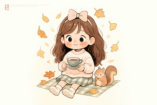 PSD 동물 행복 감정 낙엽 일러스트 자연 휴식 따뜻함 사람 풍경 소녀 소풍 귀여움 가을 차 편안함 모닥불 다람쥐 장면 국내일러스트 계절 여자 음료 어린이 컨셉 잎 불 야외활동 감각 설치류 생태계 파일형식