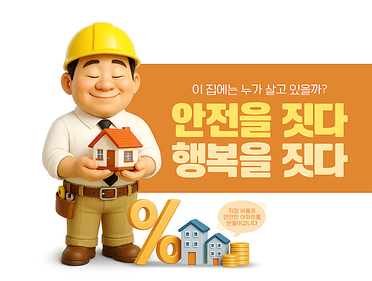 PSD 편집이미지 캐릭터 건축 행복 설계 주택 따뜻함 안전 사람 메시지 건축가 금화 가치 중요성 이미지편집 직업 감정 컨셉 건물 황금 파일형식