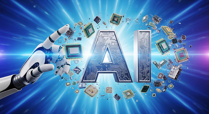 JPG 편집이미지 디자인 텍스트 기술 그래픽 컴퓨터 디지털 자료 기계 발전 부속품 회로판 로봇 전자 혁명 AI_인공지능 이미지편집 AI컴퓨터그래픽 AI콘텐츠 컨셉 전자제품 오브젝트 파일형식