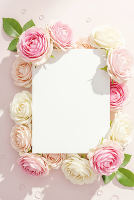 JPG 편집이미지 꽃 분홍색 백그라운드 탁자 프레임 장식 장미 이슬 부드러움 뷰티풀 편집실사 AI포토 AI콘텐츠 카드프레임 식물 컬러 가구 감각 CG 파일형식