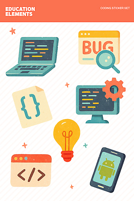 PSD 직업 디자인 교육 일러스트 수업 기술 노트북 전자제품 스마트폰 학습 컴퓨터 개발 교육자료 소프트웨어 자습 창의성 프로그램 코딩 국내일러스트 핸드폰 스마트기기 자료 컴퓨터교육 파일형식