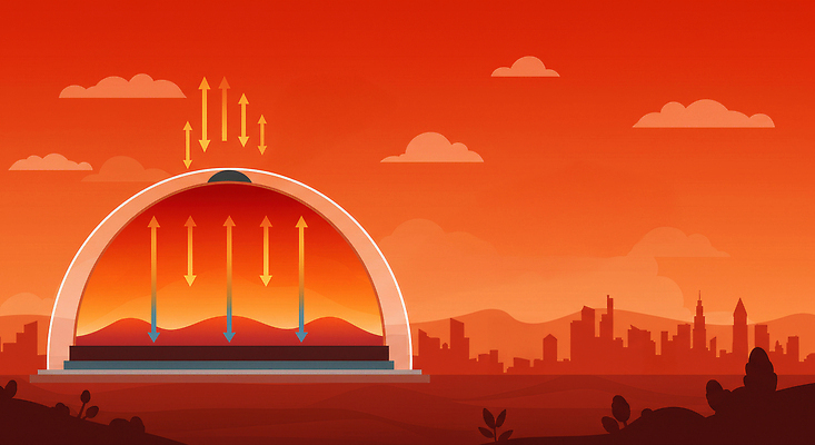 JPG 지구 과학 일러스트 재료 미래 산 그래픽 환경 에너지 대기 도시 뜨거움 하락 순환 상승 태양에너지 지구온난화 기온 기후변화 인구 국내일러스트 AI일러스트 AI콘텐츠 컨셉 모션 날씨 변화 그린에너지 파일형식