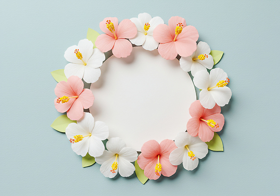 JPG 편집이미지 디자인 꽃 분홍색 컬러 백그라운드 자연 장식 파란색 흰색 배열 수공예 다육식물 편집실사 AI포토 AI콘텐츠 식물 공예 CG 생태계 파일형식