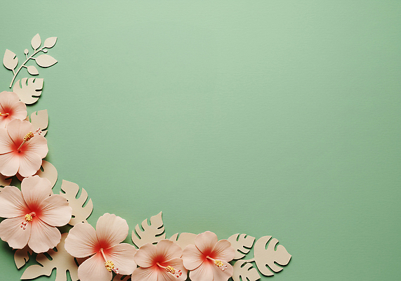 JPG 식물 편집이미지 디자인 분홍색 백그라운드 잎 자연 장식 화사함 조화 민트색 뷰티풀 생동감 편집실사 AI포토 AI콘텐츠 컬러 컨셉 CG 생태계 파일형식