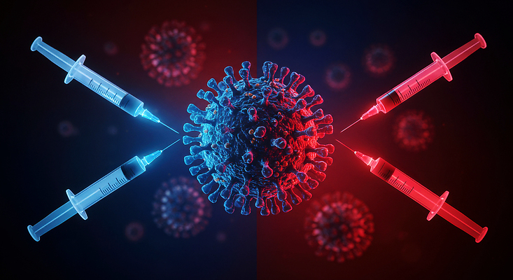JPG 편집이미지 과학 의학 건강 실험 주사기 치료 바이러스 질병 예방 면역력 백신 전염병 팬데믹 이미지편집 AI컴퓨터그래픽 AI콘텐츠 의료기기 파일형식