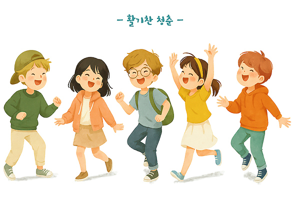 PSD 공원 행복 어린이 일러스트 모션 청소년 자연 놀이 웃음 안전 여름 친구 달리기 즐거움 활기 교류 목소리 국내일러스트 계절 공공시설 감정 컨셉 관계 표정 사람 생태계 파일형식