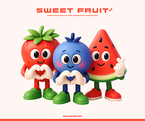 PSD 편집이미지 캐릭터 행복 컬러 과일 아이스크림 사랑 웃음 친구 장난감 3D 우정 하트 즐거움 오브젝트 이미지편집 편집3D 모양 감정 관계 디저트 표정 디지털합성 파일형식
