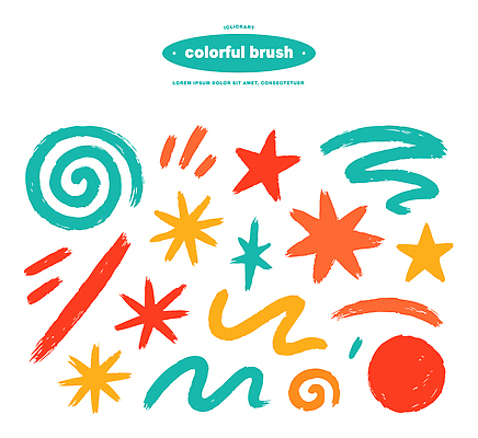 도형 디자인 예술 선 컬러 백그라운드 패턴 일러스트 추상 형상 그래픽 컬러풀 표현 붓 배열 창의성 창작 강조 국내일러스트 AI파일 무늬 파일형식 벡터