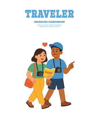해외 문화 여행 지도 일러스트 가이드 모션 대화 친구 여행객 공간 정보 탐험 즐거움 안내서 여행준비 조언 국내일러스트 AI파일 직업 감정 관계 말하기 사람 준비 파일형식 벡터