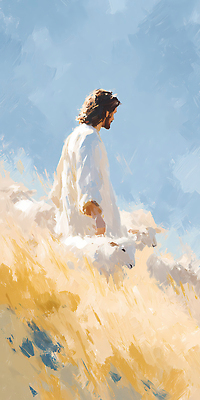 JPG 사계절 기독교 종교 일러스트 자연 하늘 사랑 풍경 초원 라이프 빛 태양 평화 믿음 양 예수 영혼 신성 국내일러스트 AI일러스트 AI콘텐츠 자연요소 계절 감정 컨셉 포유류 생활 신_종교 생태계 파일형식