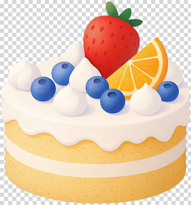 편집이미지 딸기 디저트 장식 파티 케이크 축하 신선 생일 맛 크림 블루베리 부드러움 PNG 색감 기념일 음식 컨셉 과일 이벤트 감각 파일형식