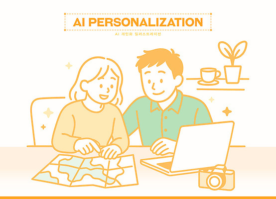 커플 화분 여행 지도 데이트 일러스트 협력 아이디어 실내 이야기 대화 노트북 카페 계획 정리 소통 여행준비 창의력 브레인스토밍 국내일러스트 AI파일 컨셉 관계 말하기 내부 전자제품 상점 준비 파일형식 벡터