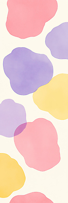 JPG 디자인 예술 분홍색 컬러 백그라운드 패턴 일러스트 그래픽 장식 노란색 보라색 배열 창의성 국내일러스트 AI일러스트 AI콘텐츠 무늬 파일형식